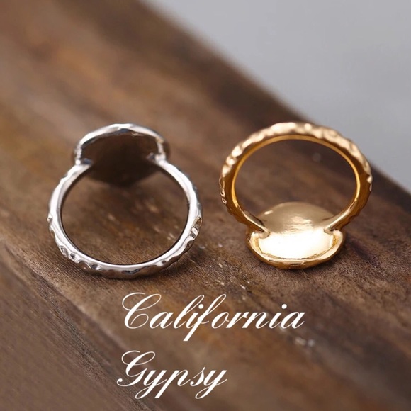 Beach boho gypsy wanderlust compass ring - Picture 3 of 6